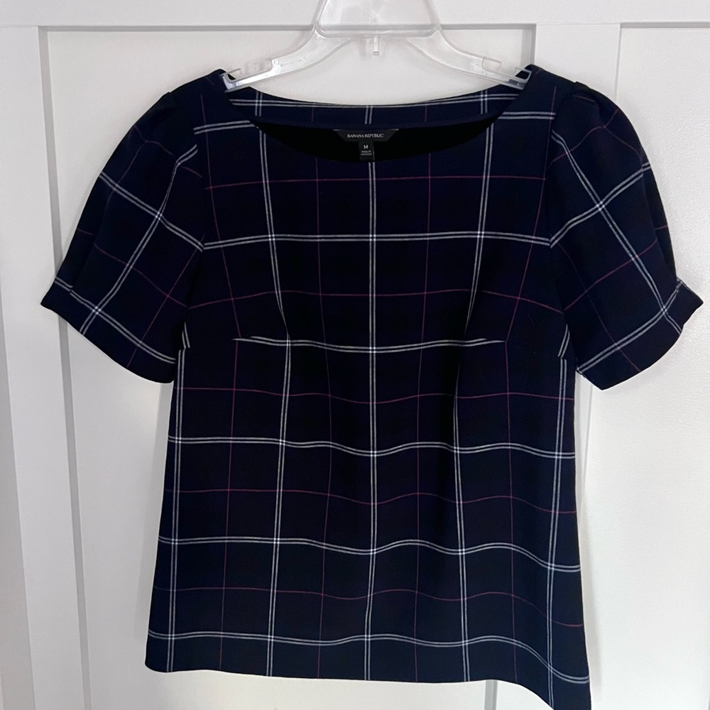 Banana Republic plaid top